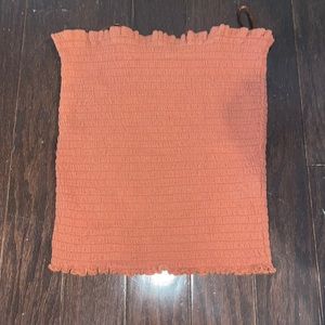 Brown/Red tube top